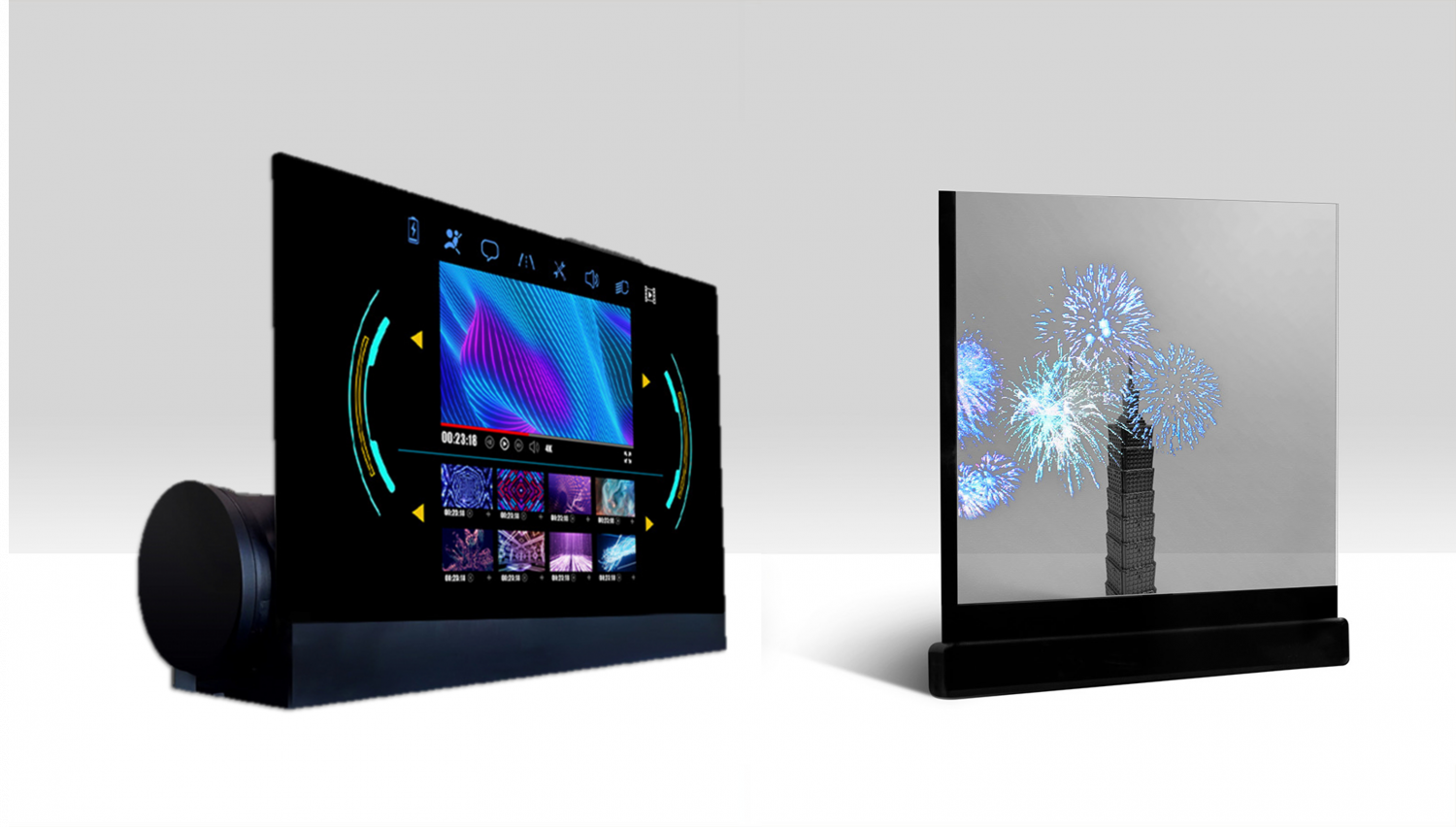 可捲式、折疊性、高透明